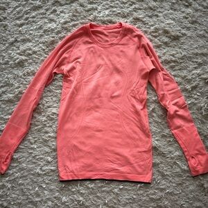 lululemon athletica Coral Long Sleeve Tee